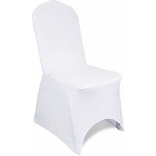 Set of 10 removable and washable stretch elastane chair covers for weddings, banquets, ceremonies, hotels, dining rooms, parties, and decorations