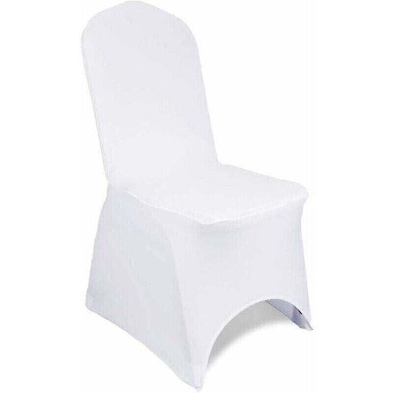 Set of 10 removable and washable stretch elastane chair covers for weddings, banquets, ceremonies, hotels, dining rooms, parties, and decorations