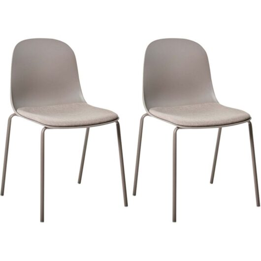 Set of 2 Conference Chairs DORR Taupe