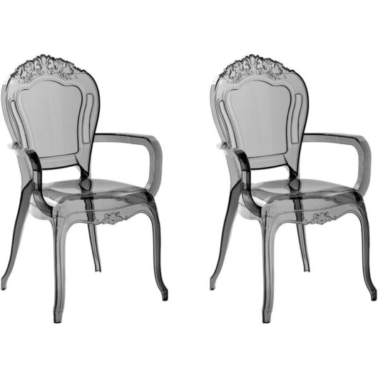 Set of 2 Dining Chairs VERMONT Black