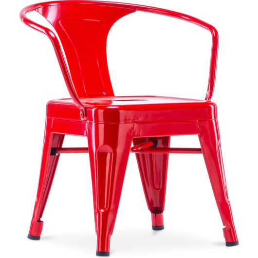 Stylix Kid Chair with armrest - Metal Red Iron - Red