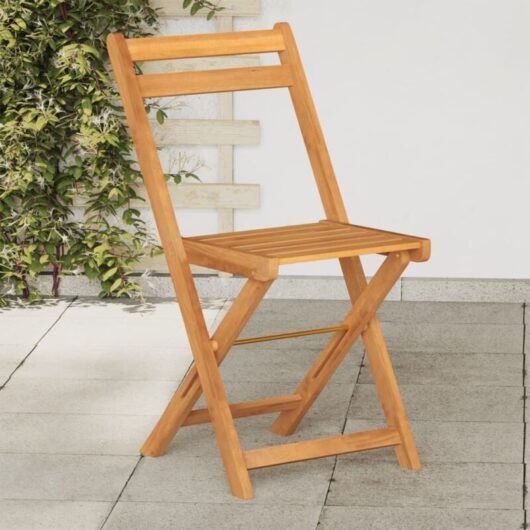 Vidaxl - Folding Bistro Chairs 6 pcs Solid Wood Acacia