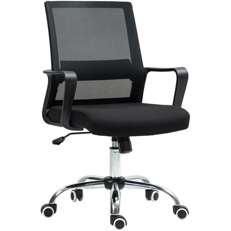 Vinsetto - Mesh Office Chair Desk Chair w/ Swivel Seat Adjustable Height Black