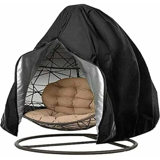 Waterproof cover for egg-shaped hanging chair, cover for woven rattan hanging chair, hanging chair cover, Superman windproof cover