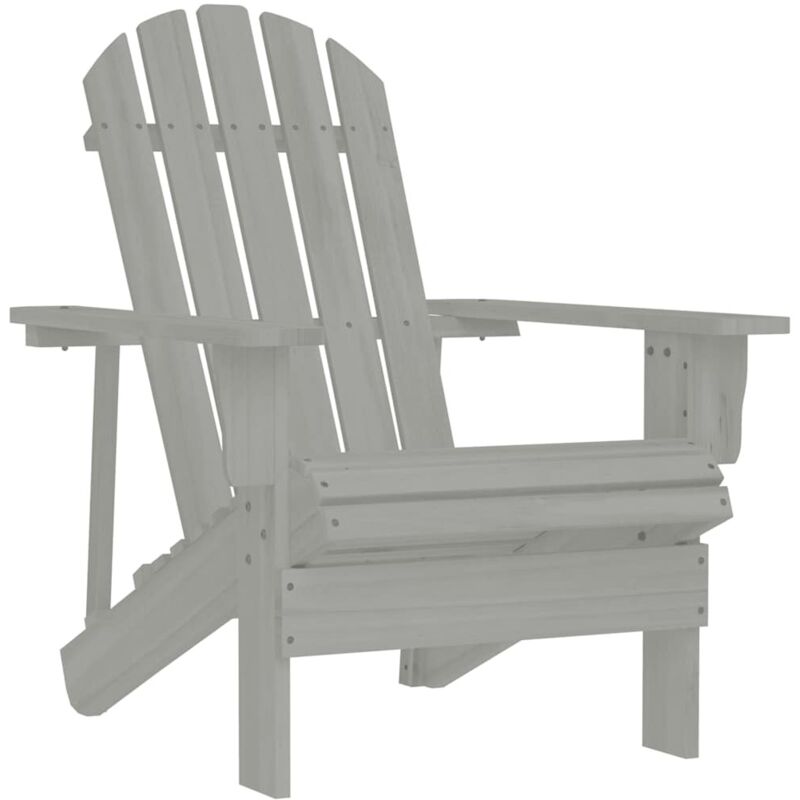 vidaXL Garden Chair Wood Grey