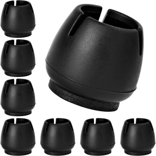 32 Pieces Silicone Non-Slip Table and Chair Feet, Silicone Chair Leg Caps, Chair Caps, Chair Feet Protectors, Suitable for Round and Square Furniture