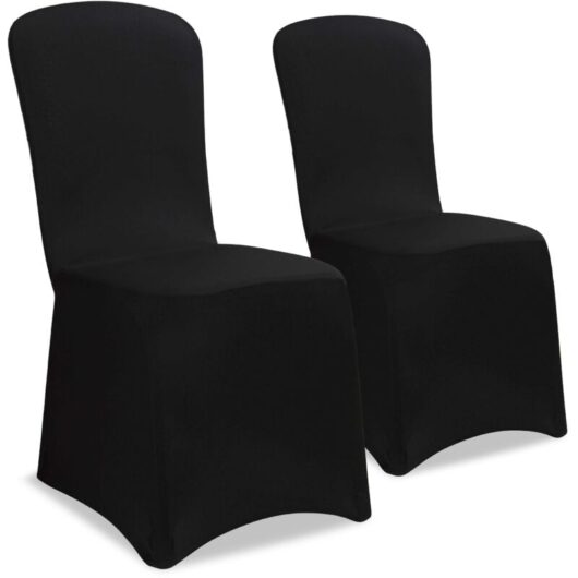 DETEX® Chair Covers Set of 4 Stretch Slipcovers for High-Back Dining Chairs OEKO-TEX® Certified Washable & Reusable Ideal for Christmas, Weddings,