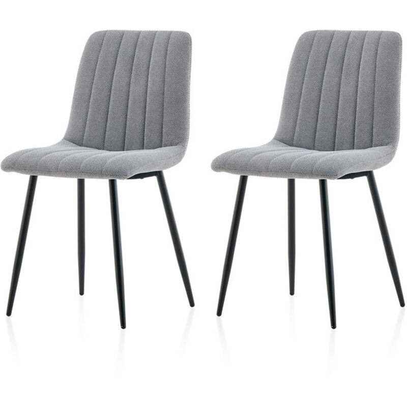 Dining Chairs Set of 2 Velvet Upholstered Kitchen Counter Chair with Backrest and Sturdy Metal Legs, Lounge Reception Chairs for Living Bedroom Dark