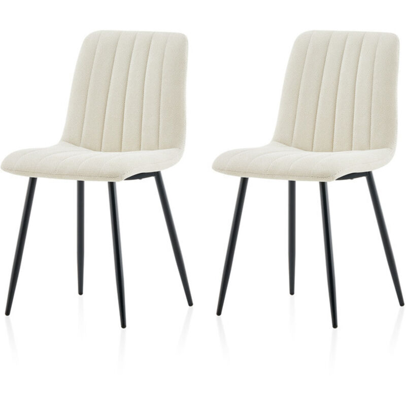 Dining Chairs Set of 2 Velvet Upholstered Kitchen Counter Chair with Backrest and Sturdy Metal Legs, Lounge Reception Chairs for Living Room Bedroom
