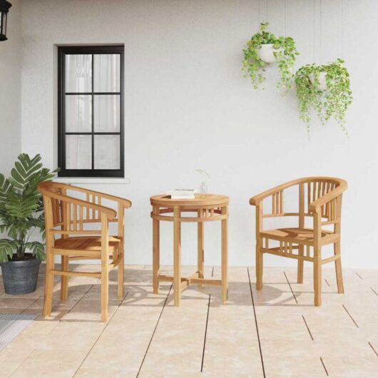 Garden Chairs 2 pcs Brown 63 x 58 x 89 cm Solid teak wood vidaXL
