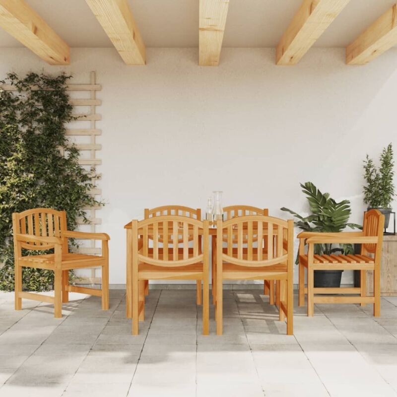 Garden Chairs 6 pcs 58x59x88 cm Solid Wood Teak vidaXL