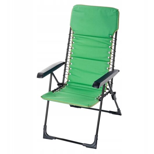 KADAX garden chair, high-back steel chair, folding chair with armrests