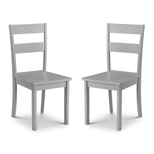 Kalare Grey Wooden Dining Chair in Pair