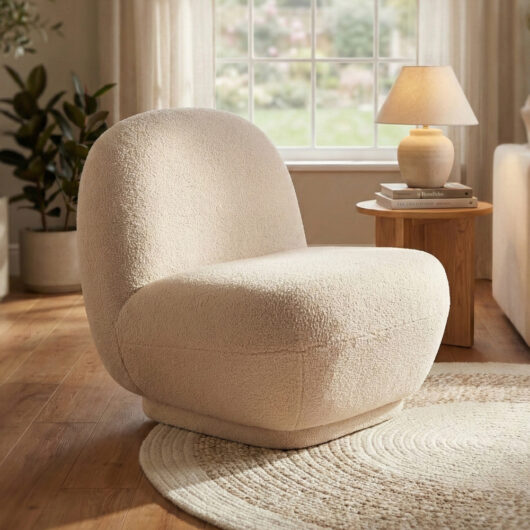 Lavio Fabric Accent Chair in Fawn