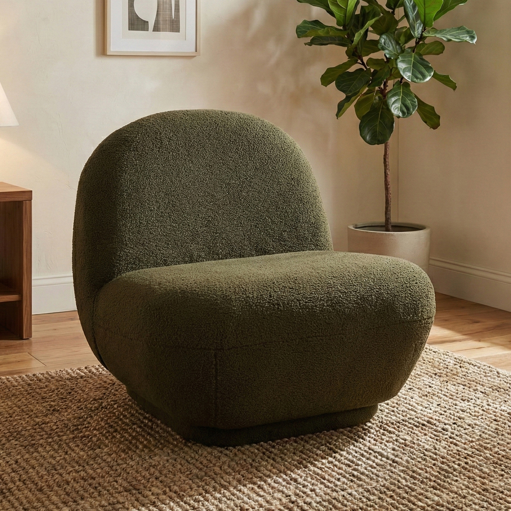 Lavio Fabric Accent Chair in Green