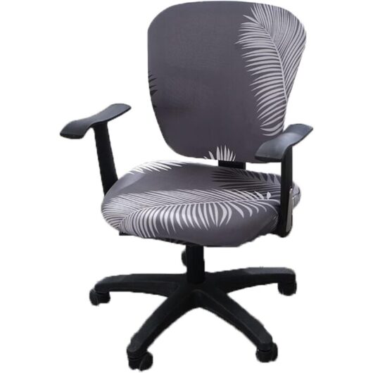 Office Computer Chair Covers, Split Stretchable Seat Cover Washable and Removable Rotating Chair Protective Cover