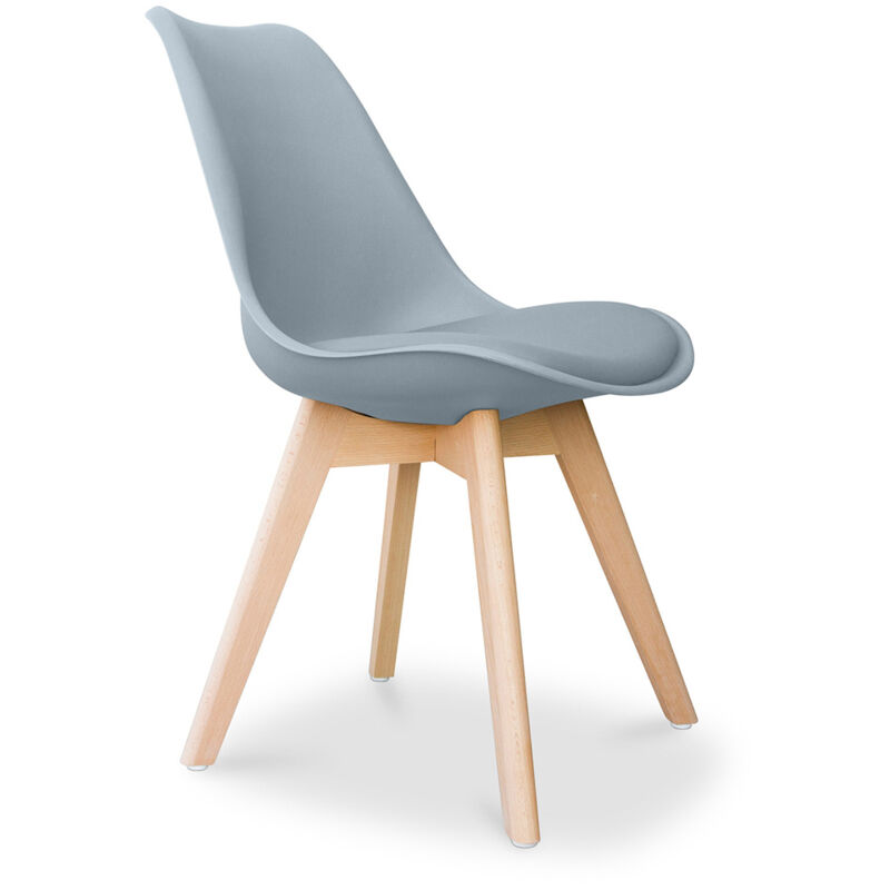 Privatefloor - Dining Chair - Scandinavian Style - Denisse Light grey