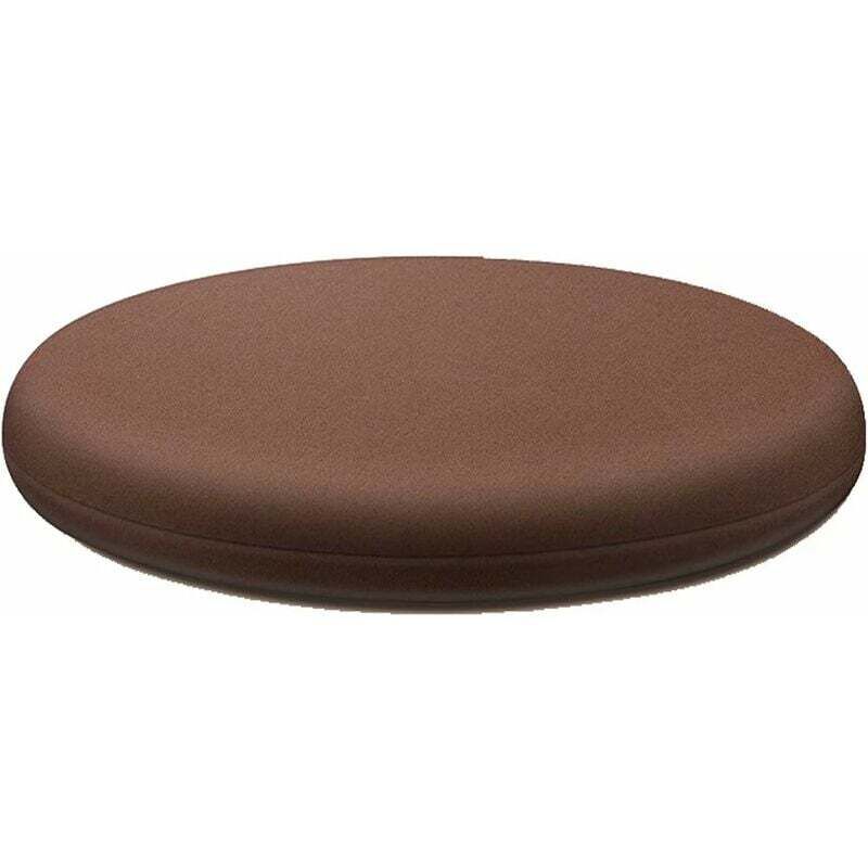 Round Chair Cushion 40cm, Removable Cover Indoor Chair Cushion, Washable Dining Chair Cushion, 4cm Thick Memory Foam Chair Cushion, Brown