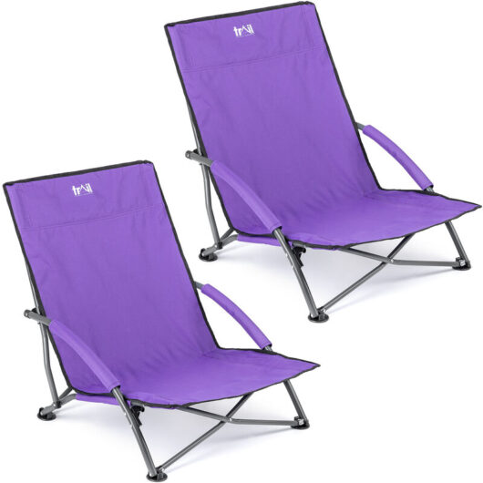 Sisken Low Folding Beach Chair