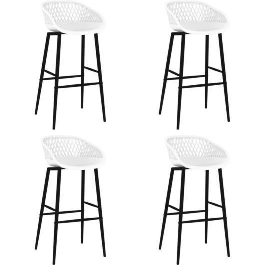 Vidaxl - Bar Chairs 4 pcs White