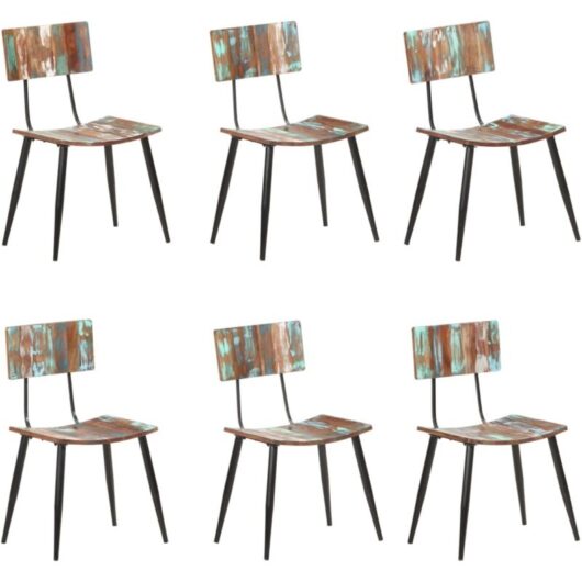 Vidaxl - Dining Chairs 6 pcs Solid Reclaimed Wood