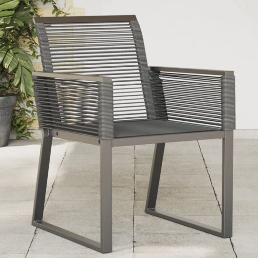 Vidaxl - Garden Chairs 2 pcs Black Poly Rattan