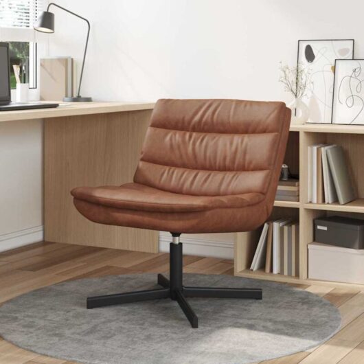Vidaxl - Swivel Chair Brown 63 x 75 x 76 cm Faux leather