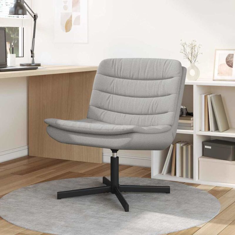 Vidaxl - Swivel Chair Cloud grey 63 x 75 x 76 cm Fabric