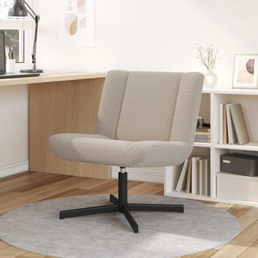 Vidaxl - Swivel Chair Light grey 63 x 75 x 76 cm Fabric
