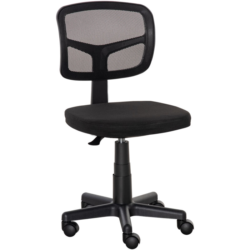 Vinsetto - Small Office Chair without Arms, Ergonomic Swivel Mesh Desk Chair