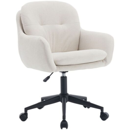 Wahson Office Chairs - Modern Office Chair in Chenille Comfortable Swivel Desk Chair with Armrest Height Adjustable Task Chair for Home Office
